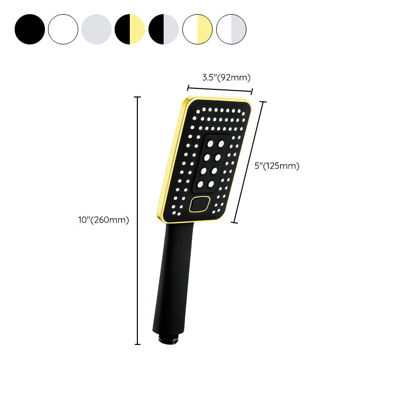 Frendorf | Zeitgenössischer Metall Handheld Duschkopf Quadrat 3 Einstellungen Sprühkopf