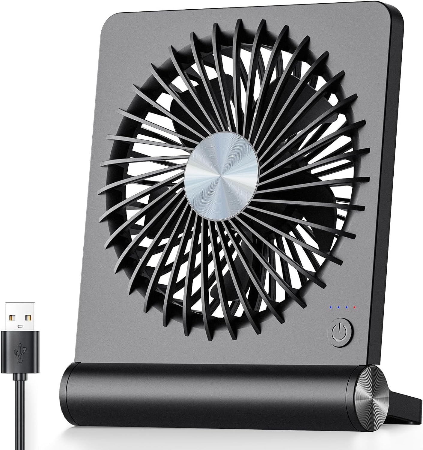 Starker Wind - Ultrastille Kleiner Tischventilator | Kompakt und Kraftvoll für Erfrischende Kühle