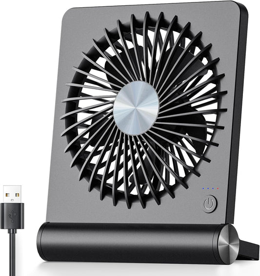 Starker Wind - Ultrastille Kleiner Tischventilator | Kompakt und Kraftvoll für Erfrischende Kühle