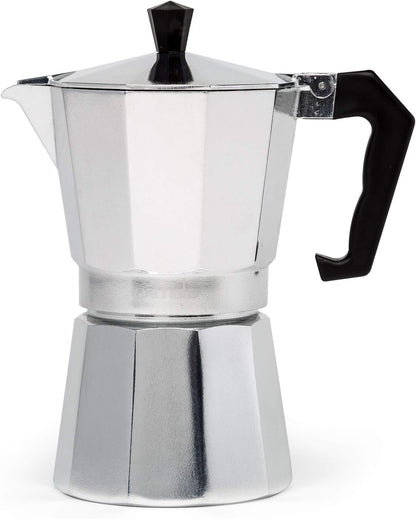 Frendorf | Klassischer Espresso- und Kaffeezubereiter für den Herd, Moka Pot für italienisches und kubanisches Café-Brauen