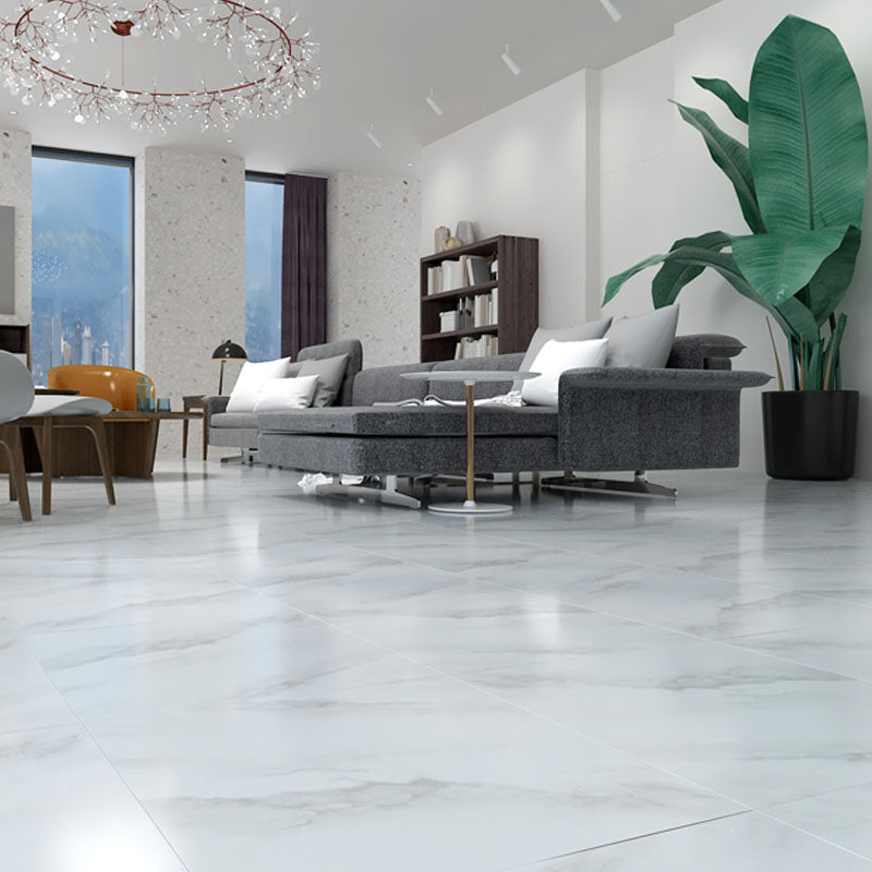 Frendorf | Peel- und Stick-Bodenbelag Vinyl Quadrat Marmor Druck Innenboden Vinyl