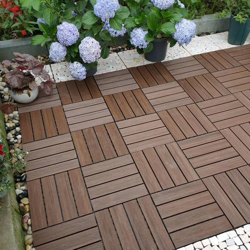 Frendorf | Moderne Bodenplatten Outdoor Wasserfest Rechteckige Holzterrassendielen