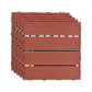 Frendorf | 11 Pack 12" X 12" Quadratische Deck-/Terrassenfliesen Snap Fit für Außenpatiofliesen