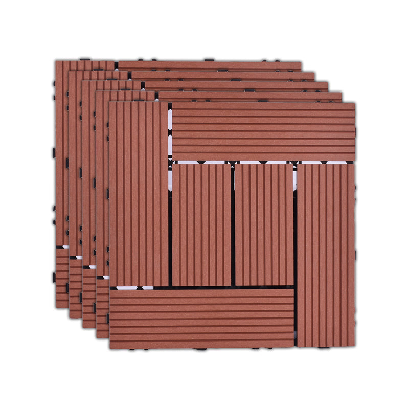 Frendorf | 11 Pack 12" X 12" Quadratische Deck-/Terrassenfliesen Snap Fit für Außenpatiofliesen
