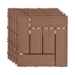 Frendorf | 11 Pack 12" X 12" Quadratische Deck-/Terrassenfliesen Snap Fit für Außenpatiofliesen