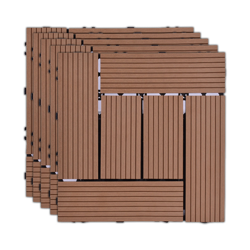Frendorf | 11 Pack 12" X 12" Quadratische Deck-/Terrassenfliesen Snap Fit für Außenpatiofliesen