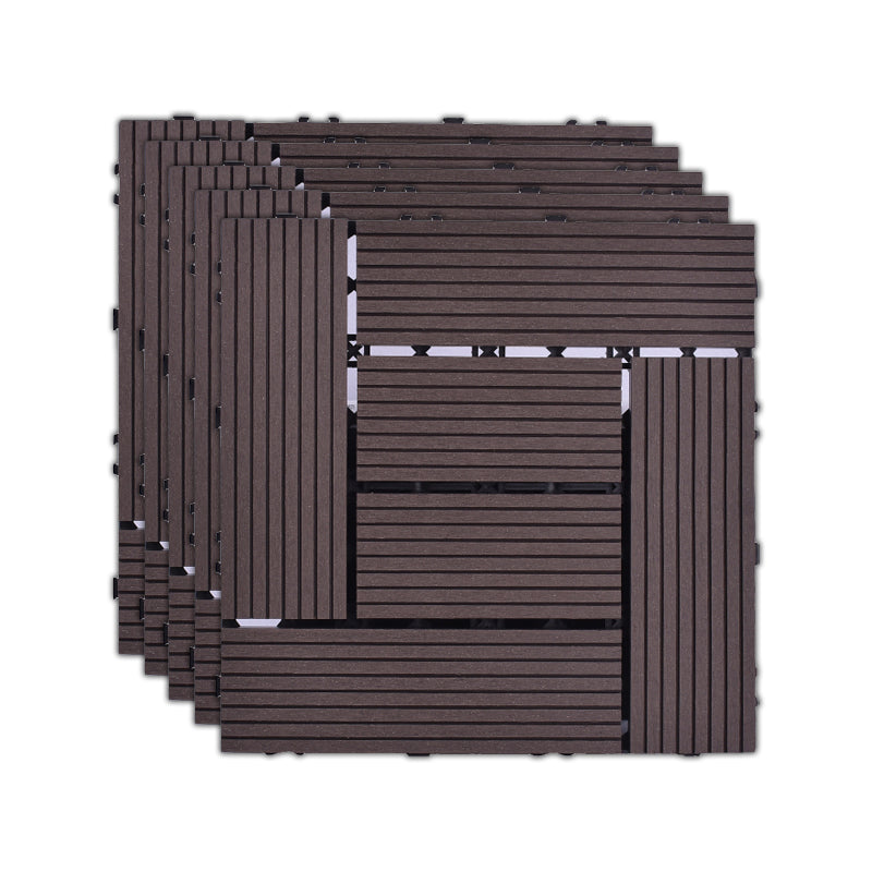 Frendorf | 11 Pack 12" X 12" Quadratische Deck-/Terrassenfliesen Snap Fit für Außenpatiofliesen