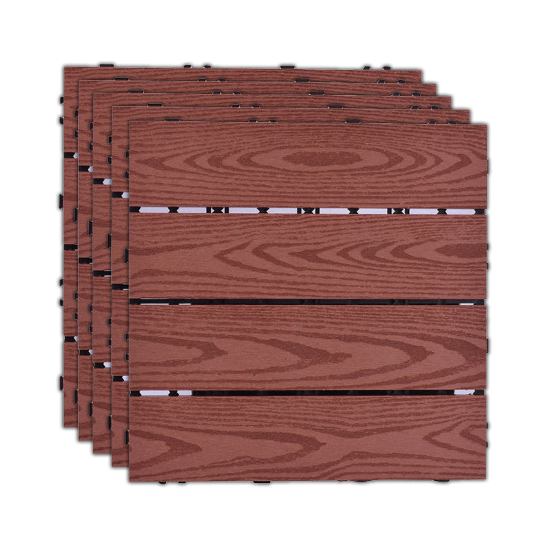 Frendorf | 11 Pack 12" X 12" Quadratische Deck-/Terrassenfliesen Snap Fit für Außenpatiofliesen
