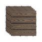 Frendorf | 11 Pack 12" X 12" Quadratische Deck-/Terrassenfliesen Snap Fit für Außenpatiofliesen
