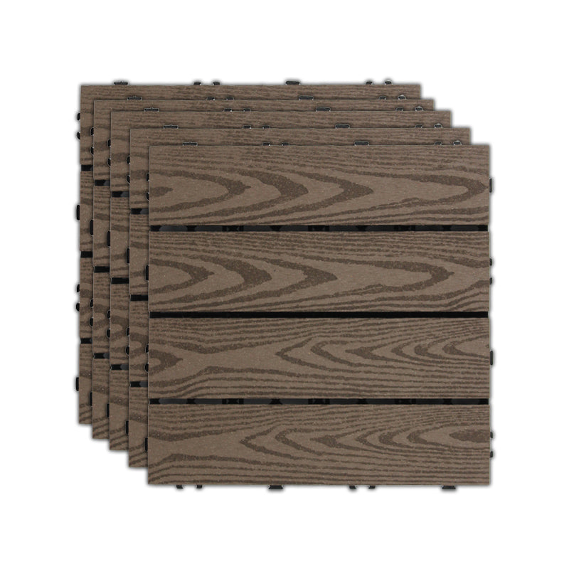 Frendorf | 11 Pack 12" X 12" Quadratische Deck-/Terrassenfliesen Snap Fit für Außenpatiofliesen