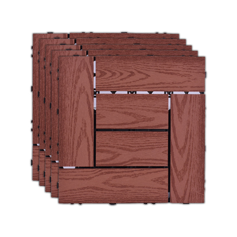 Frendorf | 11 Pack 12" X 12" Quadratische Deck-/Terrassenfliesen Snap Fit für Außenpatiofliesen