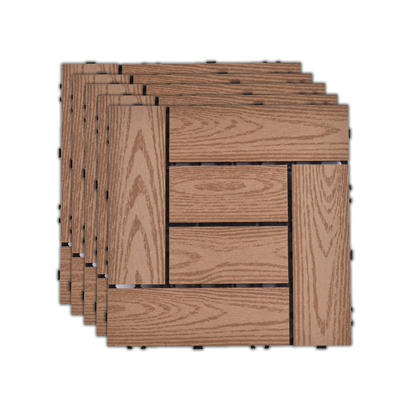 Frendorf | 11 Pack 12" X 12" Quadratische Deck-/Terrassenfliesen Snap Fit für Außenpatiofliesen