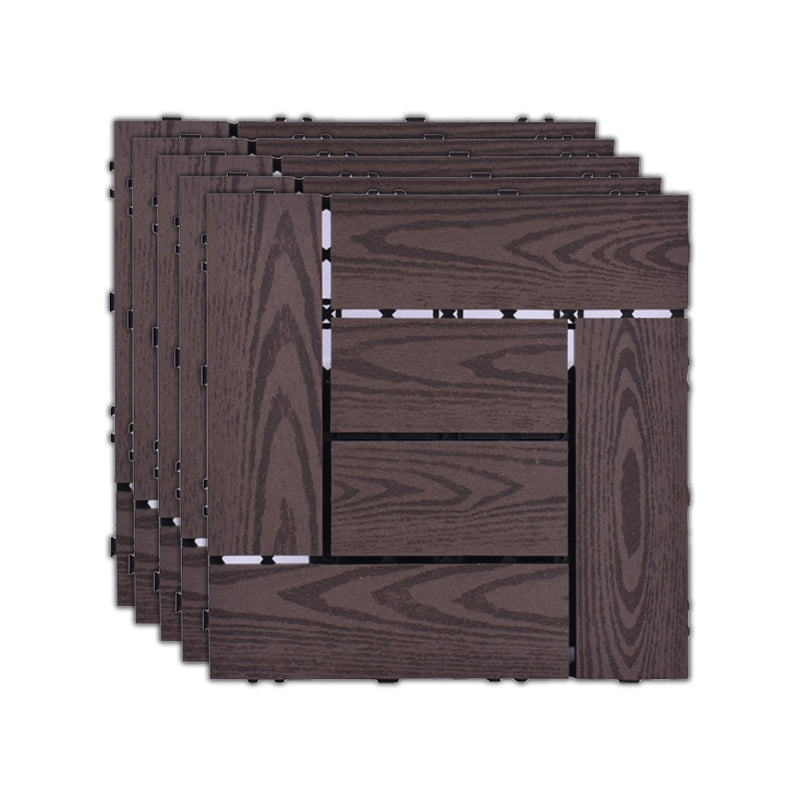 Frendorf | 11 Pack 12" X 12" Quadratische Deck-/Terrassenfliesen Snap Fit für Außenpatiofliesen