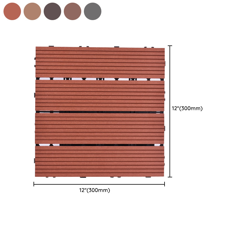 Frendorf | 11 Pack 12" X 12" Quadratische Deck-/Terrassenfliesen Snap Fit für Außenpatiofliesen