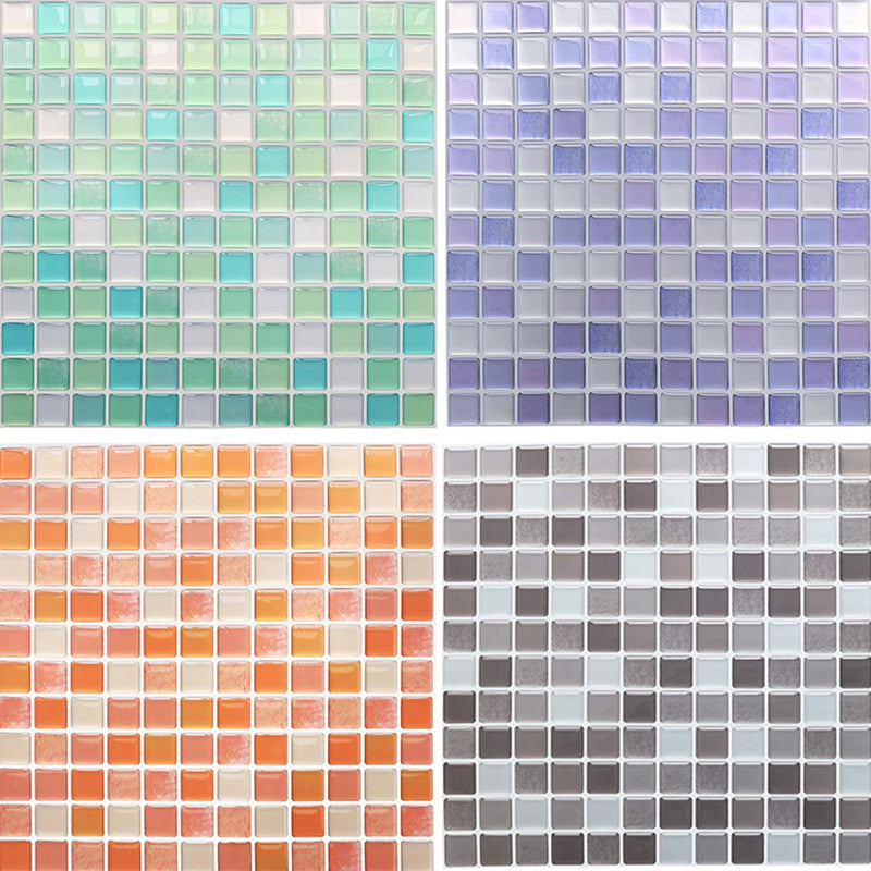 Frendorf | Kunststoff Peel & Stick Mosaikfliese Wasserdichte Peel & Stick Mosaikfliese mit quadratischer Form