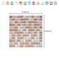 Frendorf | Kunststoff Peel & Stick Mosaikfliese Wasserdichte Peel & Stick Mosaikfliese mit quadratischer Form