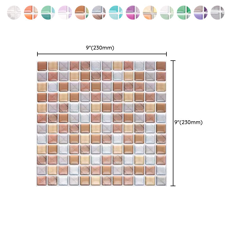 Frendorf | Kunststoff Peel & Stick Mosaikfliese Wasserdichte Peel & Stick Mosaikfliese mit quadratischer Form