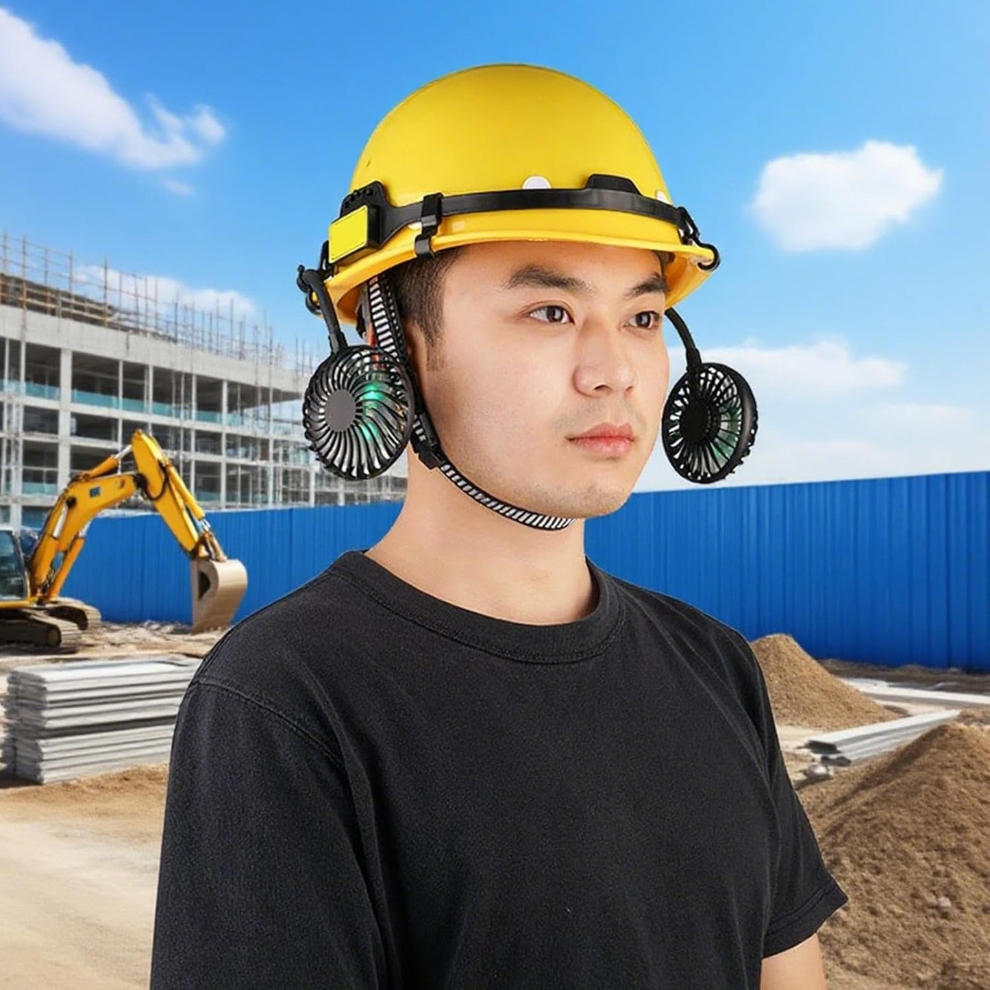 Frendorf | Belüftet Bauhelm mit einstellbarem Kühllüfter – Biniveil