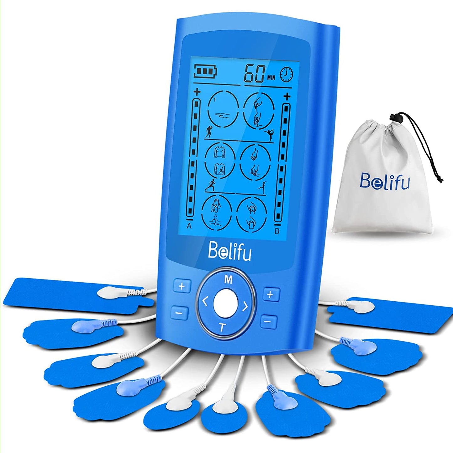 Frendorf | TENS EMS Einheit 24 Modi Muskelstimulator zur Schmerztherapie