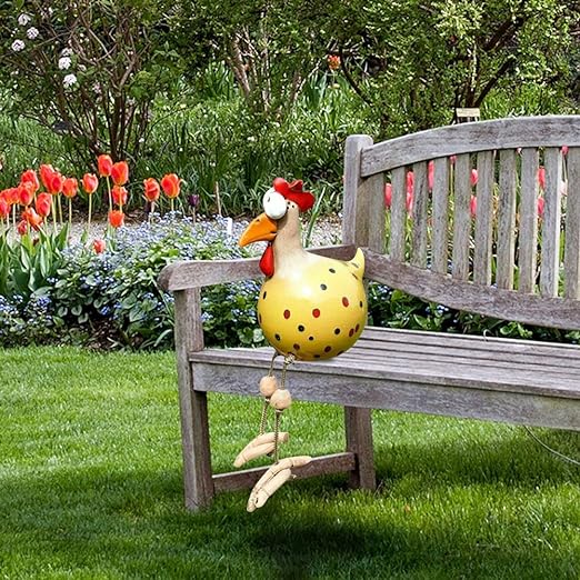 Lustige Hühner | Hochwertige Gartenstecker - der einzigartigste Blickfang des Jahres