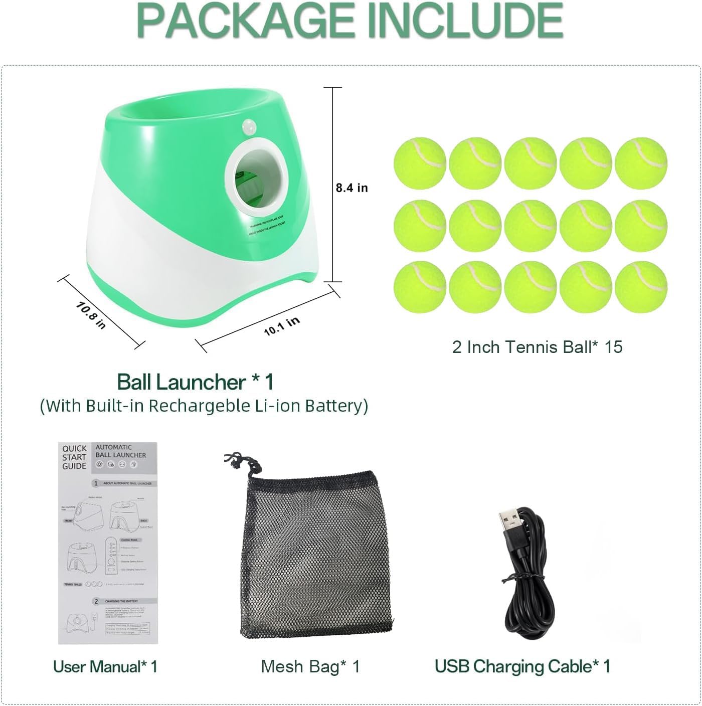 Frendorf | Automatischer Hundeballwerfer mit 3 Distanz-Einstellungen