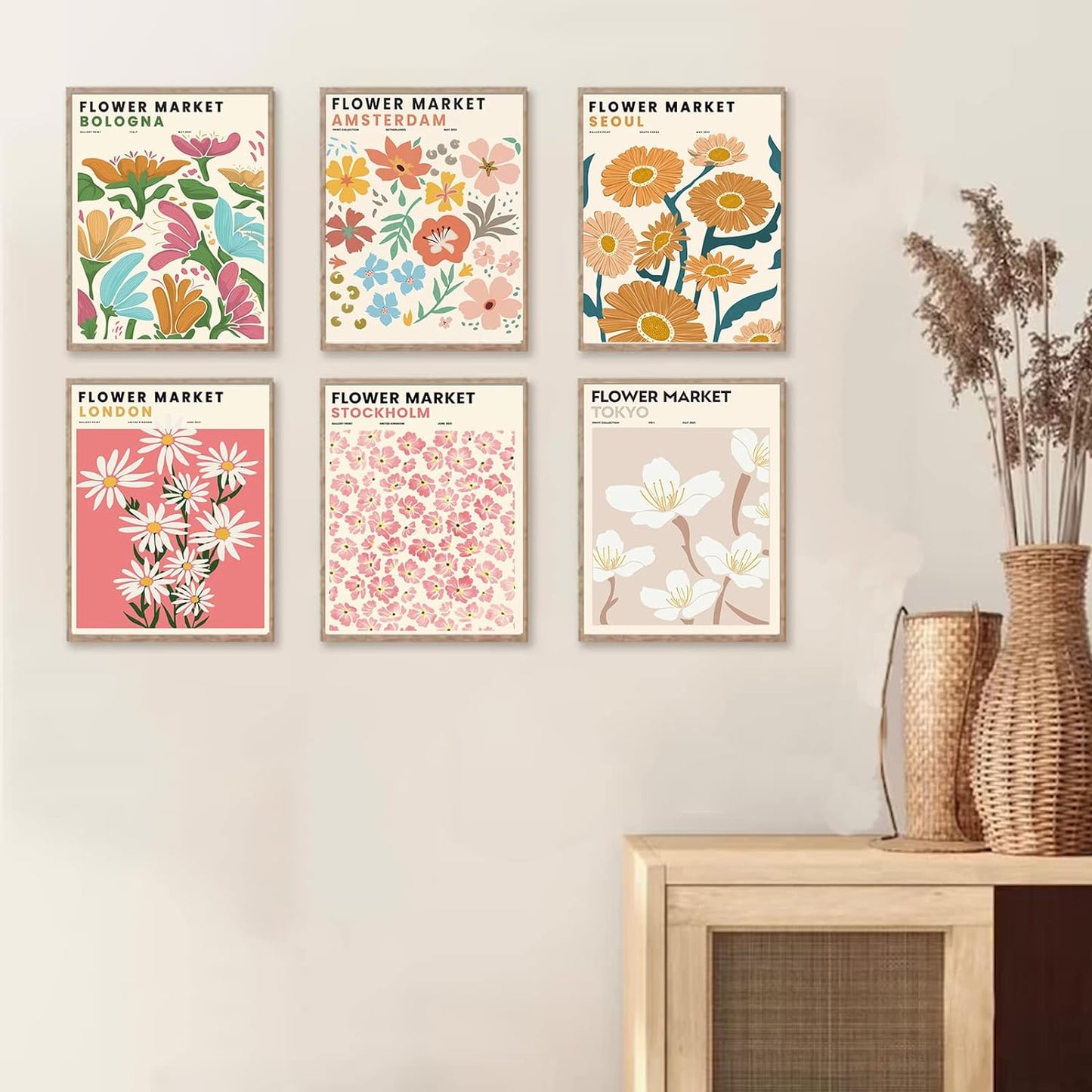 Blossom Flower Market Leinwandposter