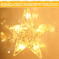 Quntis 2Pcs 95cm Große Weihnachtsfensterlichter, 84LED 12 Sterne Batteriebetriebene Weihnachts-Silhouette Funkelsternlichter mit Timer-Speicher, 8 Modi Xmas Innen Außen Hängehängedekoration, Warmweiß