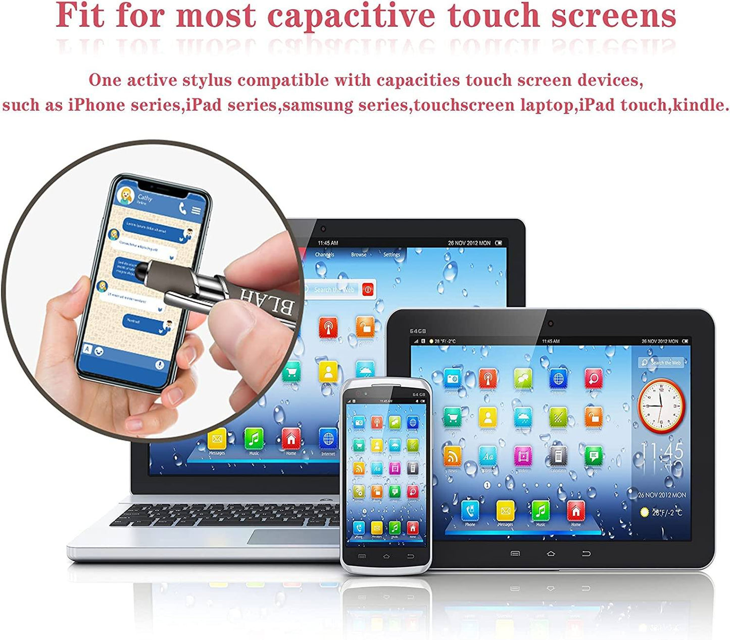 Frendorf | 10 Stück Lustige Bürostifte (Schwarze Tinte)