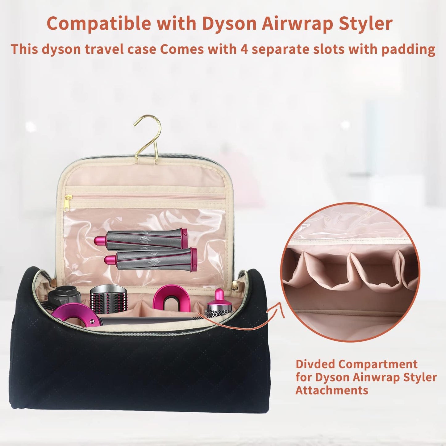 Frendorf | Reise Kosmetiktasche Lockenwickler Zubehör Aufbewahrungstasche