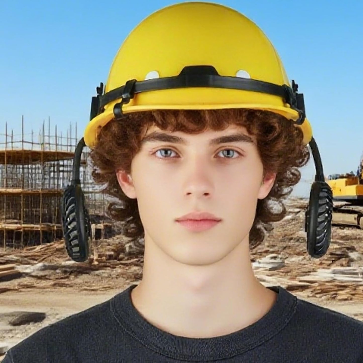 Frendorf | Belüftet Bauhelm mit einstellbarem Kühllüfter – Biniveil