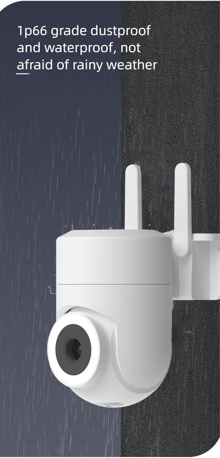 Frendorf | Außen- und Innen-Sicherheitskamera 2K 355° Sichtfeld mit Nachtsicht