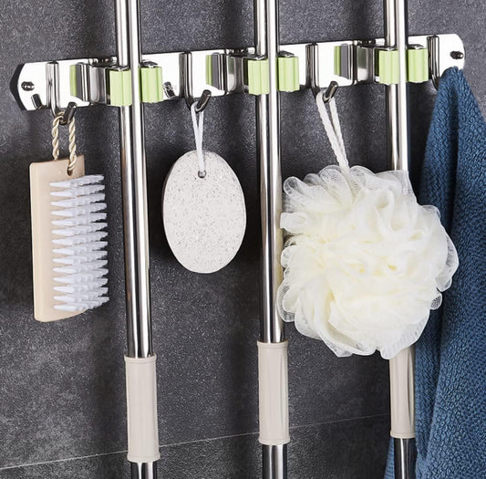 Frendorf | Besenhalter aus Edelstahl für die Wandmontage