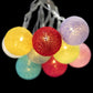 Frendorf | 10 LED Candy Ball Lichterkette - Farbige und Festliche Dekorationslichter für Partys, Feiertage und Wohnkultur - Batteriebetrieben, Energieeffizient und Perfekt für Innen- und Außenbereich
