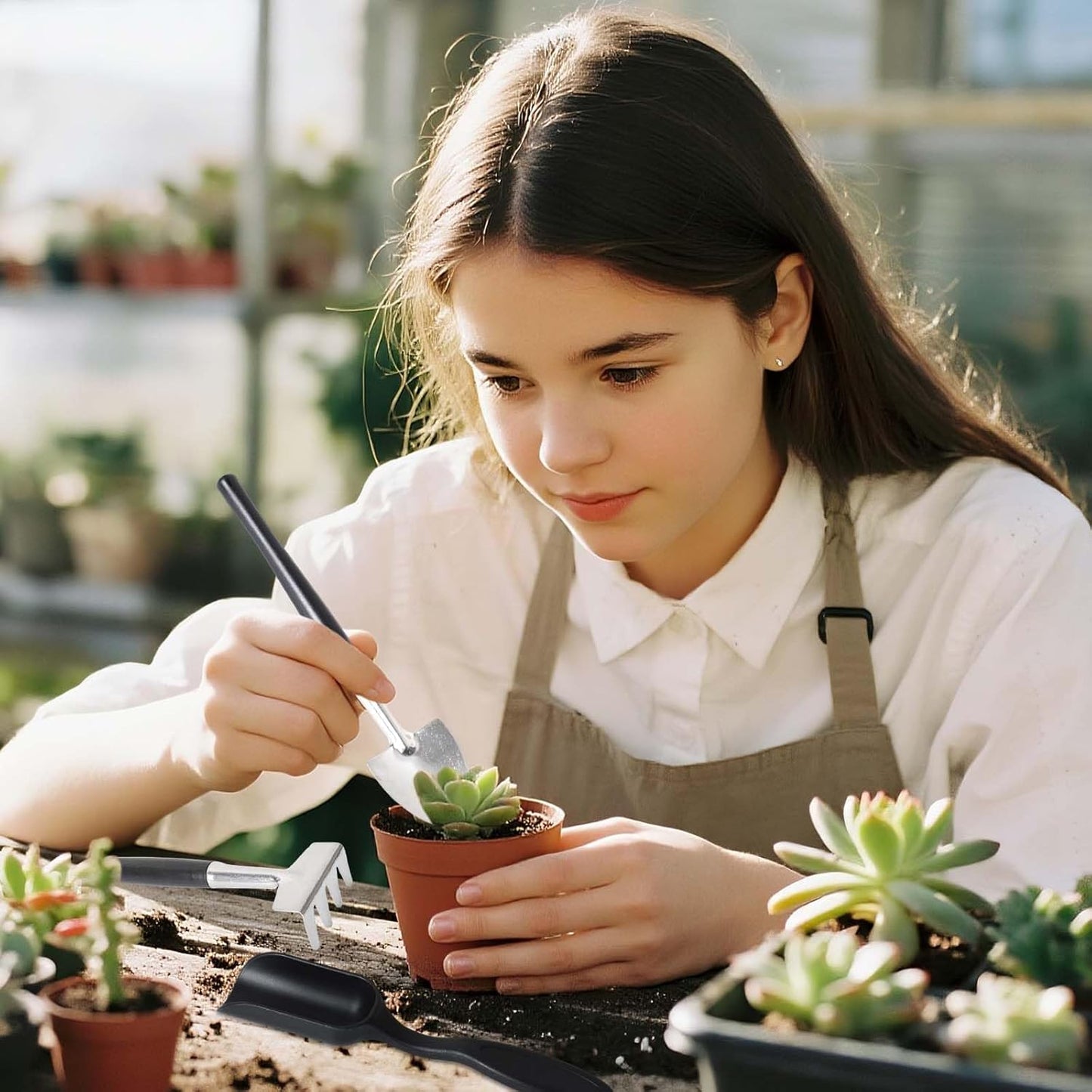 Frendorf | 12-in-1 Sukkulententools-Set mit Aufbewahrungstasche für die Innenraumbegrünung
