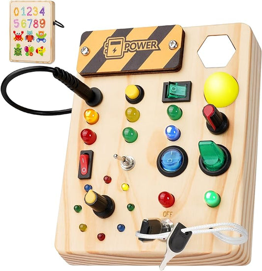Frendorf | SparkQuest - Montessori Kleinkind Spielbrett mit 27 LED-Lichtern