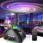 Sternprojektor, Galaxieprojektor für Schlafzimmer, Bluetooth-Lautsprecher und weißes Rausch-Aurora-Projektor, Nachlicht-Projektor für Kinder, Erwachsene, Gaming-Raum, Heimkino, Decke, Raumdekoration