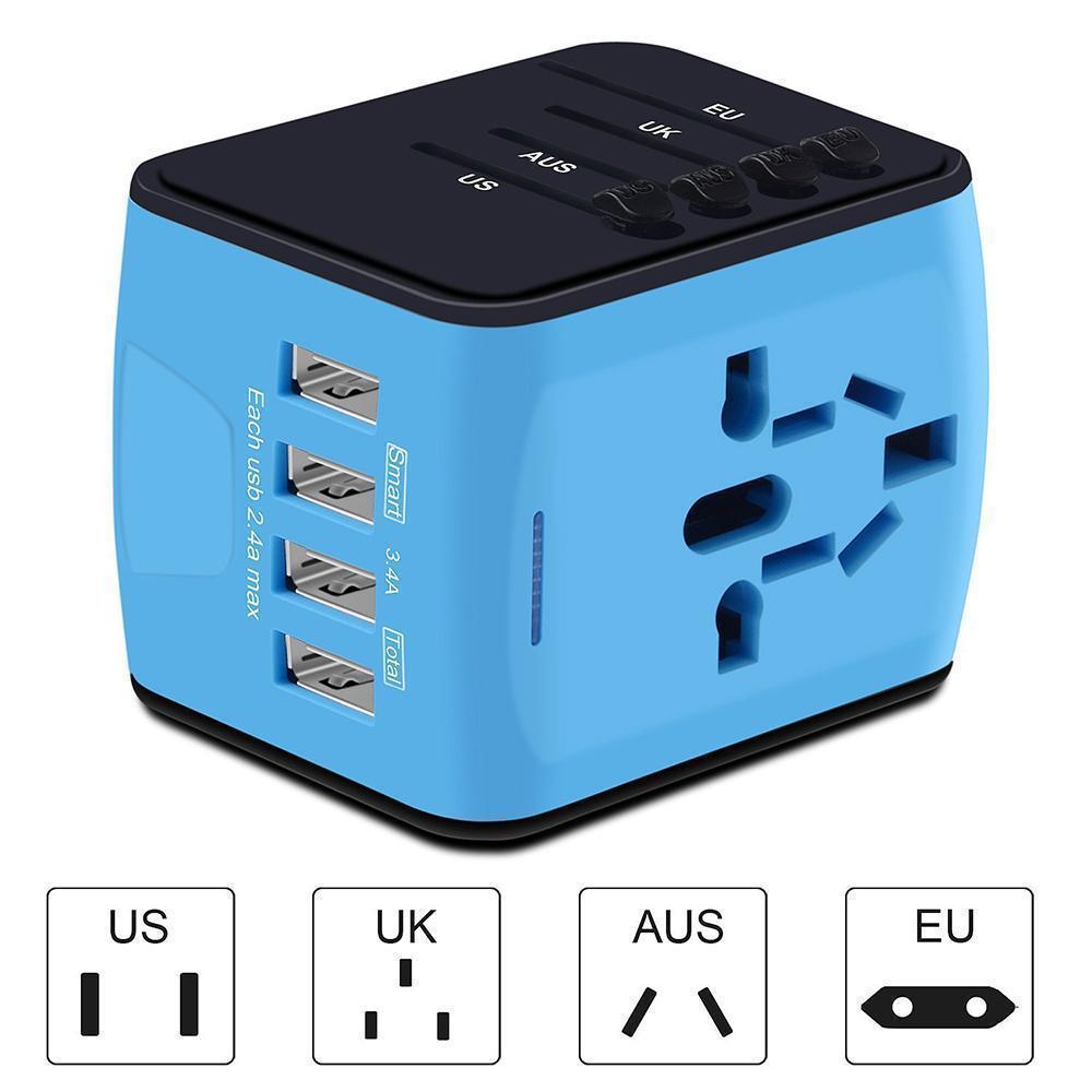 Frendorf | Bequee Universal World Plug Reiseadapter, blau