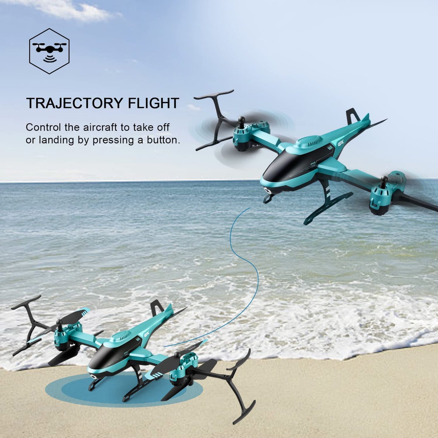 Frendorf | RC Helicopter Drone mit 1080P HD Kamera für Kinder Erwachsene