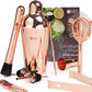 Frendorf | Rose Gold Cocktail Shaker 500ml Premium Edelstahl Barkeeper Mixer für die Hausbar Professioneller Gebrauch Auslaufsicheres Martini Shaker Set zum Mischen von Getränken Cocktails Margarita Mojito Old Fashioned