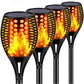 Frendorf | FlameGlow Solar-Tiki-Fackeln | Flackernde Flammenlichter | Nachhaltige Gartenbeleuchtung