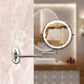 Frendorf | LED Vergrößerungsspiegel | Wiederaufladbar | Kosmetik & Badezimmer | Chromsilber