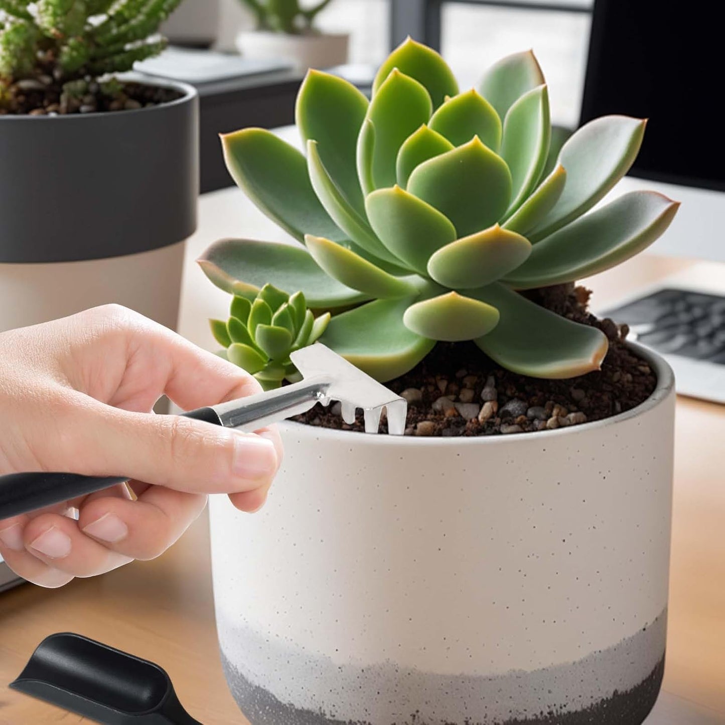 Frendorf | 12-in-1 Sukkulententools-Set mit Aufbewahrungstasche für die Innenraumbegrünung