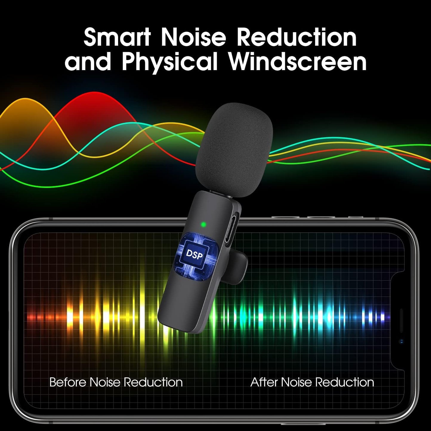 Frendorf | 2er-Pack Drahtloses Mikrofon für iPhone iPad