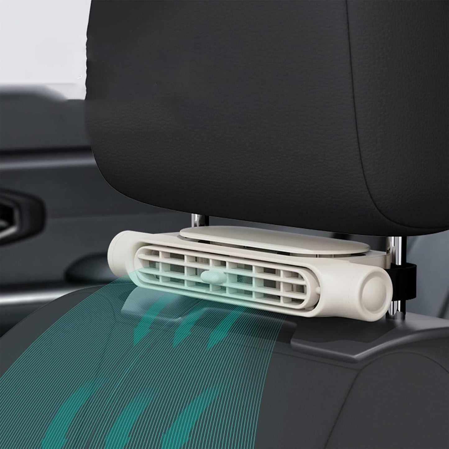 Frendorf | 3 Geschwindigkeiten USB Auto Kühlventilator & Kopfstützenhalterung – AutoBreeze (1+1 KOSTENLOS)