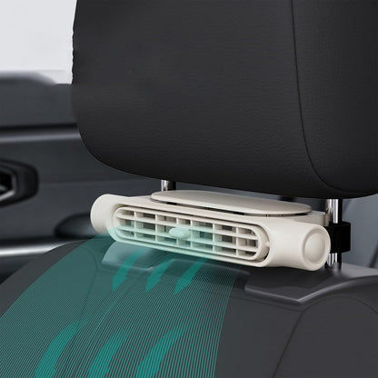 Frendorf | 3 Geschwindigkeiten USB Auto Kühlventilator & Kopfstützenhalterung – AutoBreeze (1+1 KOSTENLOS)