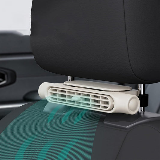 Frendorf | 3 Geschwindigkeiten USB Auto Kühlventilator & Kopfstützenhalterung – AutoBreeze (1+1 KOSTENLOS)