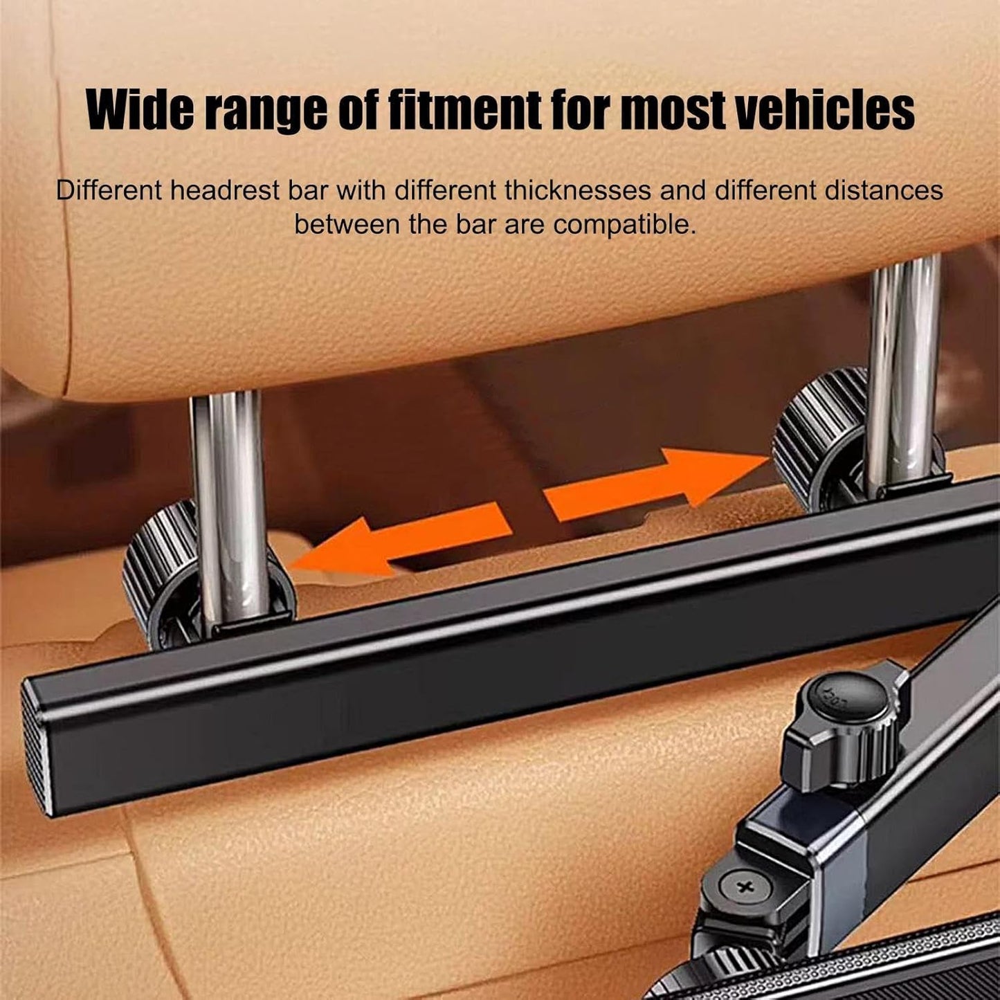 Frendorf | Auto Kopfstütze Tablet Halter – Verstellbare 360° Rücksitz Telefon & Tablet Halterung – Movira