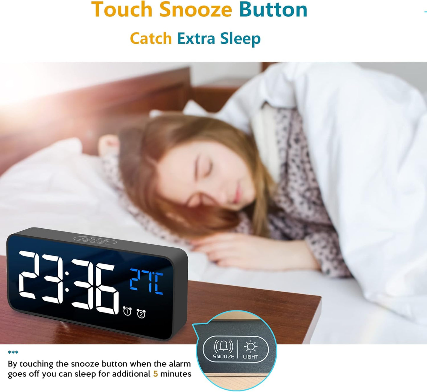 Frendorf | 11,5-Zoll Digitaler Kalender Tagesuhr mit 19 Erinnerungen – Claryon