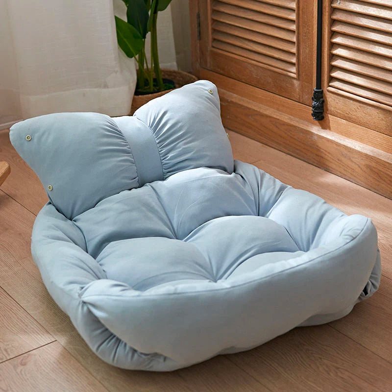 Süßes Bow Multifunktionales Plüsch Katzenmatte & Katzenbett