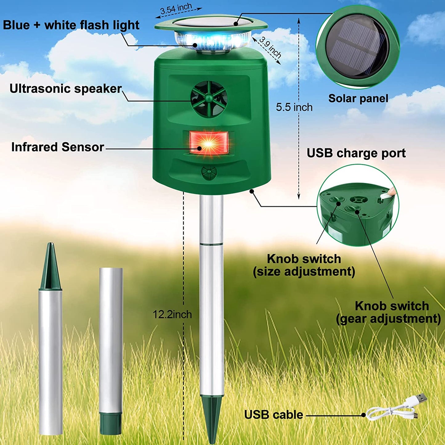 Frendorf | Solar-Ultraschall-Repeller